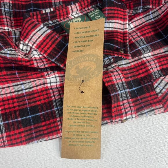 Stillwater Supply Co Flannel Shirt Mens XL Red Plaid New Fall - Picture 12 of 12